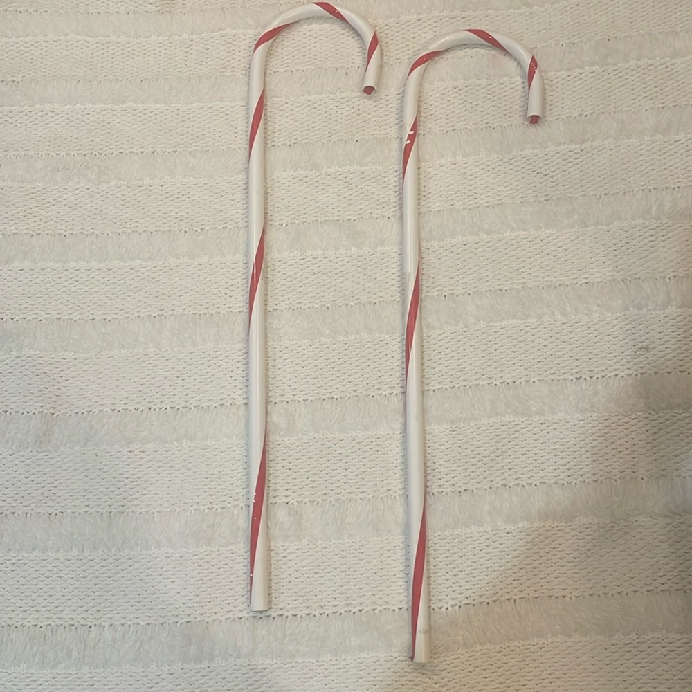 Vintage 90s candy cane Christmas holiday outdoor indoor lawn yard decor 32” red